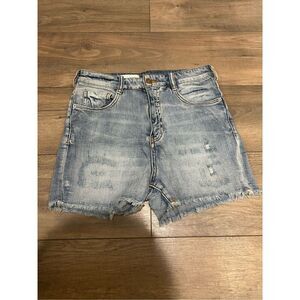 Pilcro distressed denim shorts